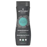 ATTITUDE 2in1 Shampoo and Body Wash, EWG Verified, Plant and Mineral-Based Ingredients, Vegan and Cr