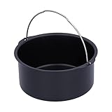 HERCHR Freidora para pasteles, freidora, accesorios para pasteles, bandeja para pizza, molde para hornear en el hogar, bandeja para hornear, herramienta, juego de recipientes para hacer (8 pulgadas)