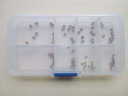 80pcs M1.6 M2 Melt Copper Nut embedded Injection Brass Oblique Knurled nuts