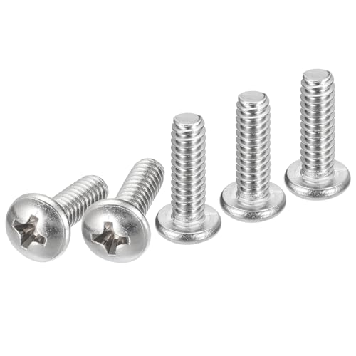 DTGN #10-24x5/8 Pan Head Machine Screws, 50Pcs 304 Stainless Steel, Phillips Drive, UNC Full Thread, Bright Finish, Screws Bolts Kit
