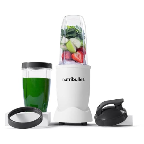 nutribullet Pro Personal Blender, Shakes, Smoothies, Food Prep, and Frozen Blending, 32 Ounce Cup, 24 Ounce Cup, Flip-top Travel Lid, 900 Watt, Matte White, NB9-0901AW - image 2