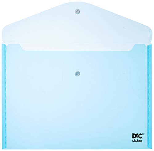 Pasta Malote A4 Azul Com Botao - Pacote Com 10, Dac, 653Pp-Az, Azul