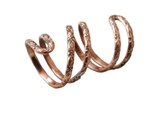 Pure Copper finger splint double Wrab rings, Arthritis Ring For Handmade ring for men women, Splint Ring for PIP or DIP Joint, Arthritis Health Copper