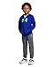 Under Armour Baby Boys' 3-piece Fleece Set, Full Zip Hoodie Sweatshirt, Jogger Pants, and Short Sleeve T-Shirt, Royal Rival, 6/9M