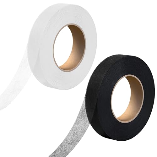 Vin Beauty 140 Yards Iron On Hemming Tape 3/4 Inch Iron On Hem Tape No Sew Hem Tapes 2 Rolls Hemming Tapes Fusible Adhesive for Pants, Clothes, Curtains, and Fabrics