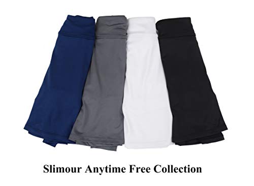 slimour Women Travel Skirt with Pockets Athletic Skirts Active Skirt with Shorts Hiking Skort Grey 4