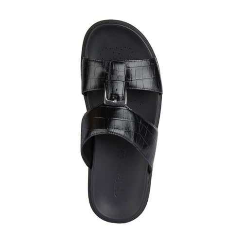 Sandalias de pala Geox U Spherica Ec6 D negras, el calzado masculino para el verano 6