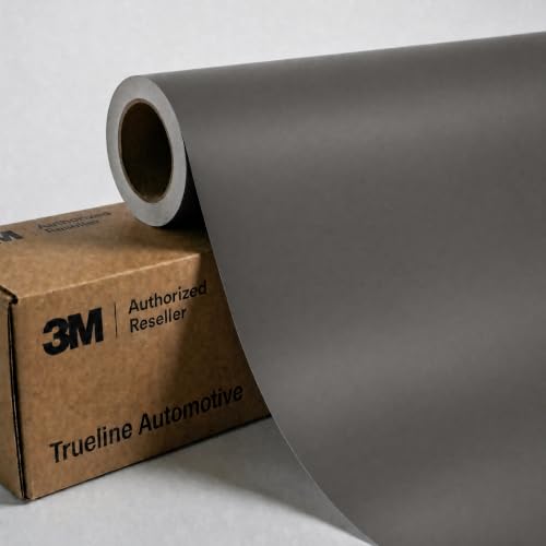 3M 2080 Matte Charcoal Metallic (M211) Vinyl Wrap Film - 5ft x 12ft - 60 sq ft - Dual Cast Bubble Free Air Release - Professional Automotive Vinyl