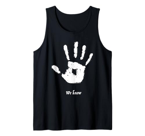 Skyrim We Know Dark Brotherhood Handprint Video Game Tank Top