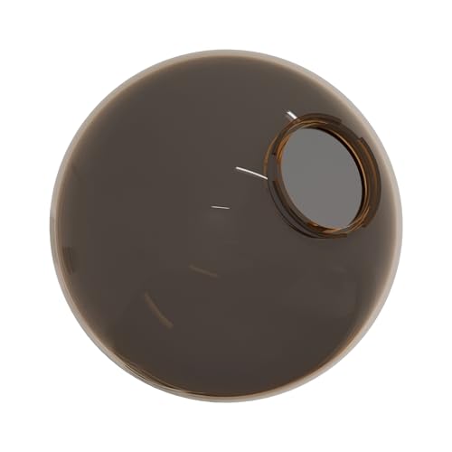 Image of 12 inch Bronze Acrylic Lamp Post Globe, 3.94in Twist Lock, US Made | Manufactured in the USA, Impact-Resistant Plastic Construction (Not Glass), Fits Most Standard Outdoor Pole-Top Fixtures