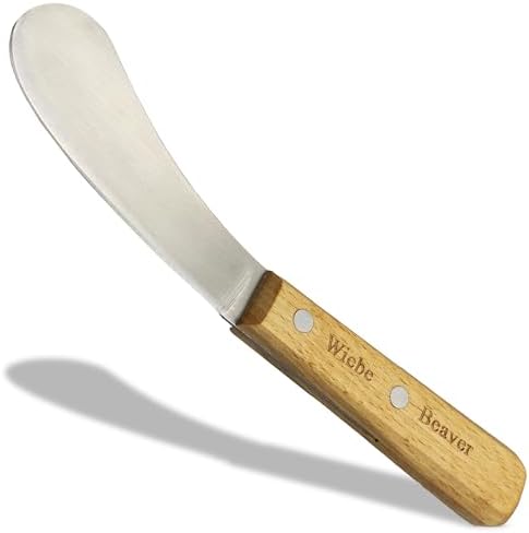 Wiebe Beaver Knife professional skinning and fleshing tool with curved blade
