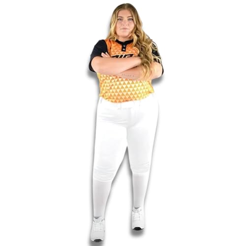 RIP-IT Women's Revolution Curvy Softball Pants White