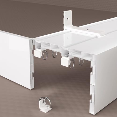 Riel doble para cortina de pared, ideal para salones y dormitorios amplios
