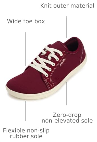 Image of WHITIN Men's Wide Minimalist Barefoot Sneakers | Zero Drop Sole | Optimal Relaxation