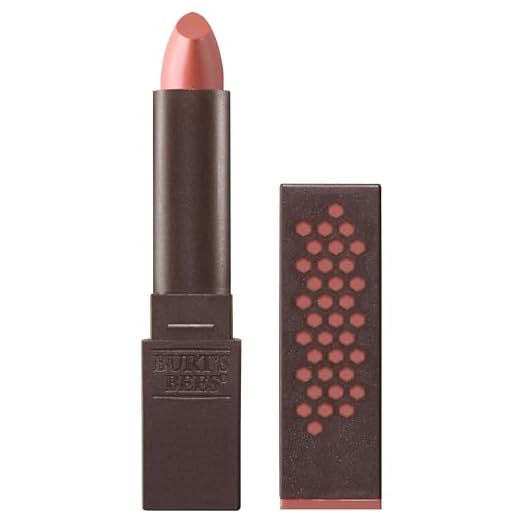 Burt's Bees 100% Natural Glossy Lipstick, Peony Dew - 1 Tube