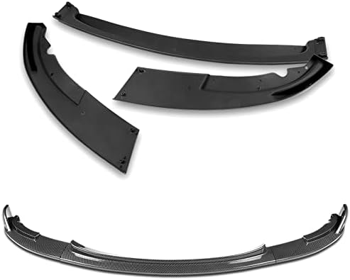 Miniatura 2 de Kit de 3 piezas de parachoques delantero compatible con BMW E90 E92 E93 M3 2008-2013, alerón de protección divisor estilo STP, difusor de aire y