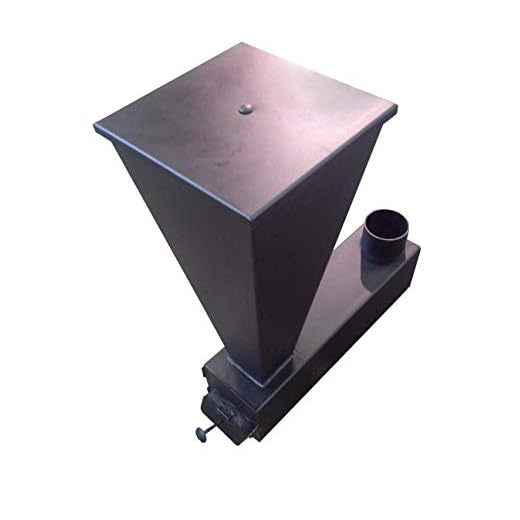 Estufa biomasa Garrido policombustible Negro Grafito 15-18kw pellets orujo piñon