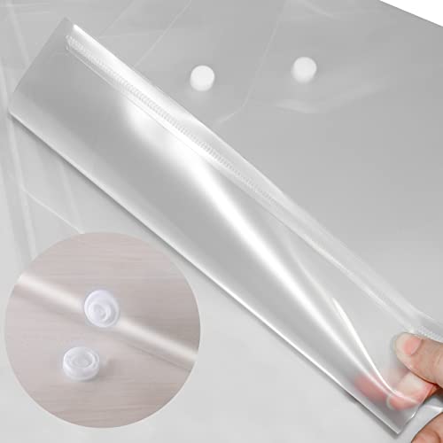 JIKIOU 30 portafogli in plastica, trasparente con