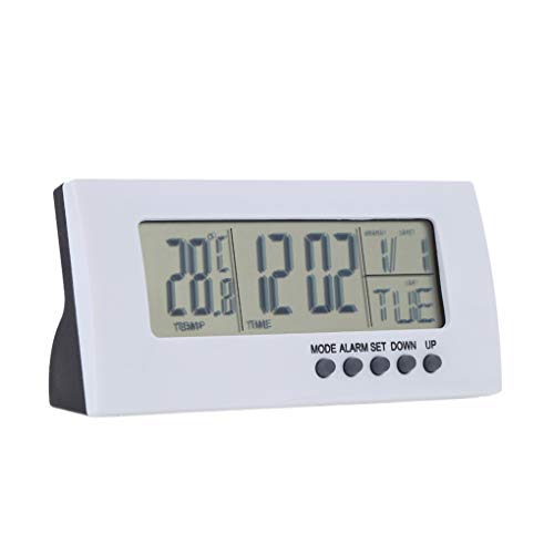VONKY Multifuncional Indoor Digital Relógio Eletrônico Alarme Calendário Termômetro Sala de umidade
