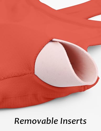 Image of MathCat Workout Tank Tops for Women with Built in Bra, Sleeveless Gym Tops Seamless Racerback Athletic Yoga Shirts