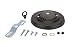 Aspen Creative 21501 Traditional Light Fixture Canopy Kit, 5" Diameter with Collar Loop, 7/16" Center Hole, Oil Rubbed Bronze, 1 Pack