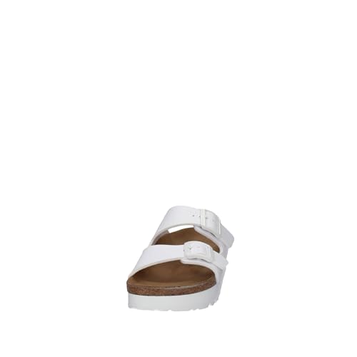 PAPILLIO Vegan by Birk Arizona White Slippers Women's Platform Vegan Shoes4