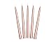 Stabkerzen Partydeco 24 cm Roségold Metallic 10 Stück