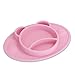 Bubba Bear ® Ensemble de sets de table à ventouse pour bébé | Plaques d'alimentation pour bébés sevrage | Gobelet en silicone antidérapant pour enfants (Blush)