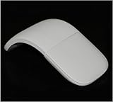 ZLMC Arc Touch Mouse,Compatible with Surface FHD-00001 Portable Foldable Mouse Silent Folding for Computer Mac OS Laptop Notebook (White)