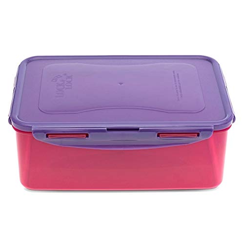 Eco Food Containers with Lids - Rectangular 2.6 LTR (25 x 18 x 9.3cm), Airtight, Watertight, BPA Free & Dishwasher Safe