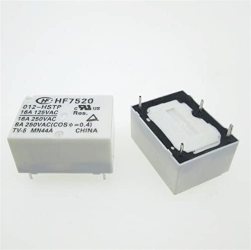 Relé de potencia miniatura HF7520 interruptor electromagnético DIP4 para soldar en circuitos