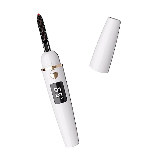 EYECURL Heated Eyelash Curler, S600 Heated Lash Curler, Accurate Temperature Control Electric Eyelash Curler Heated Curlers - Long Lasting (White, 13.5 x 1.8 x 1.8 centimetres)