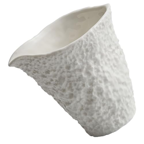 Ciieeo 200ml Milk Jug Spout Stone Saucer Cream Sauce Cup Ceramic Sauce Dispenser for Restaurant Easy to Use