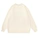 Laixton Mens Graphic Sweater Unisex Long Sleeve Knit Oversized Sweater Aesthetic Streetwear Casual Sweaters Tunic Tops
