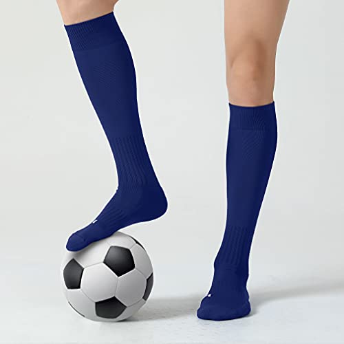 Image of CS CELERSPORT 2 /3 Pack Soccer Softball Baseball Socks for Youth Kids Adult Multi-Sport Compression Knee High Socks
