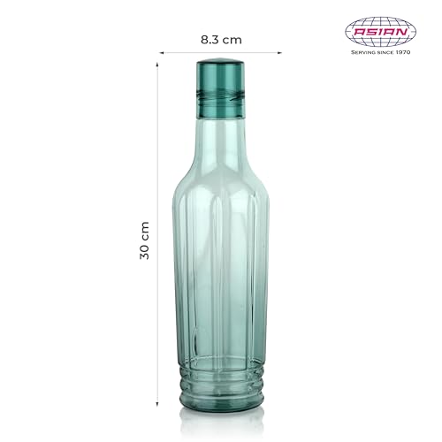 Image of ASIAN Family Home 3-Piece Fridge Water Bottle Set 1000ml Each | 3 Litre Total Capacity | Premium Leakproof, BPA-Free PET Plastic for Kitchen & Office | Daily Hydration Essential