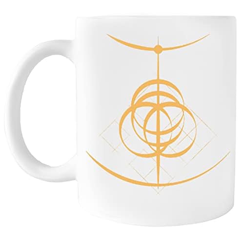 Kwantees Von Elden Ring Inspiriertes Vereinfachtes Symbol-Logo Umweltfreundlicher Becher Aus Keramik