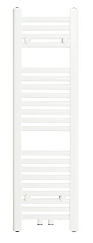 R18 Badheizkörper (1000 x 300 mm, Watt 335) - Heizkörper mit Handtuchhalter für das Bad - pulverbeschichtet – weiß