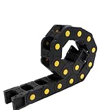 ASDJKL Industrial Equipment Cable Chain 35 * 50 60 75 100mm Wire Transmission Carrier Plastic Drag Towline for 3D Printer CNC Engraving Robot Machine Towing Chain(35x50 mm)