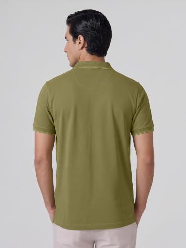 Image of XYXX Accent Men's Solid Cotton Polo T Shirt | Collar Tshirts | Half Sleeves | Solid-Slim Fit