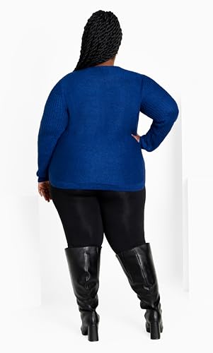 Image of Avenue Women's Cable Knit Full Sleeves Sweater