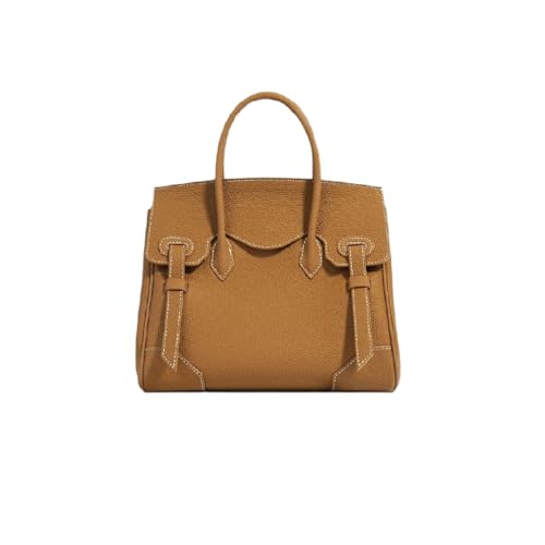 Image of JIUFENG Women's Top Handle Satchel With Detachable Strap,Lychee Pattern Genuine Leather Fashion Crossbody Slingbag