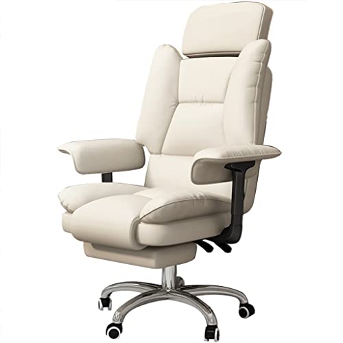 DXIUMZHP Silla De Oficina Ergonomica Piel Duradera Silla De Ordenador, Subir Caer Inclinación Office Chair, Rotación 360° Executive Chairs, Cojinete De Carga 150kg/330.7lbs Cover