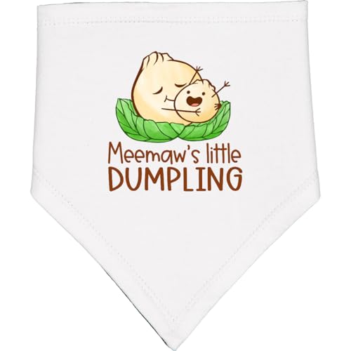 inktastic Meemaw's Little Dumpling Baby Bandana Bib