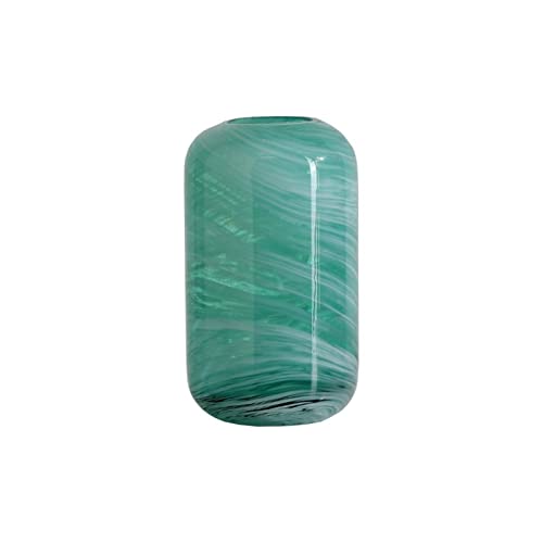 Vase en verre transparent stable de 21 cm pour bouquets sans basculer
