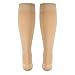 NuVein Medical Compression Stockings, 20-30 mmHg Support for Women & Men, Knee Length, Closed Toe, Beige, Medium