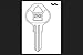 Hy-Ko Home House/Office Key Blank EZ# M8105 Single sided For Master Locks