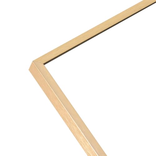 Image of VENETIAN IMAGE Full-Length Dressing Mirror, Floor or Wall Mounted, Metal Frame for Modern Interiors (Gold, 160 x 40 CM)