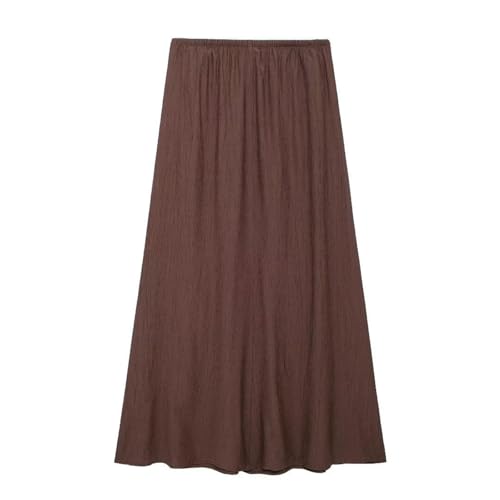 Women's Skirts 2025 Summer Loose Drawstring A Line Solid Female Fashion Streetwear Casual Ladies for Daily Outings2