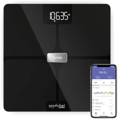 Tefal Goodvibes Health Smart Scale, 14 Body Indicators, Connected...